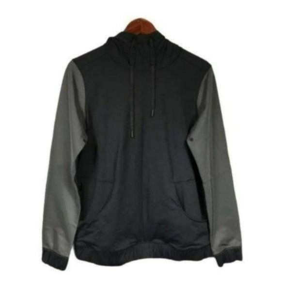 Lululemon Reflective Fleet Street Hoodie Black and Gray, Size 10 New - Picture 2 of 8
